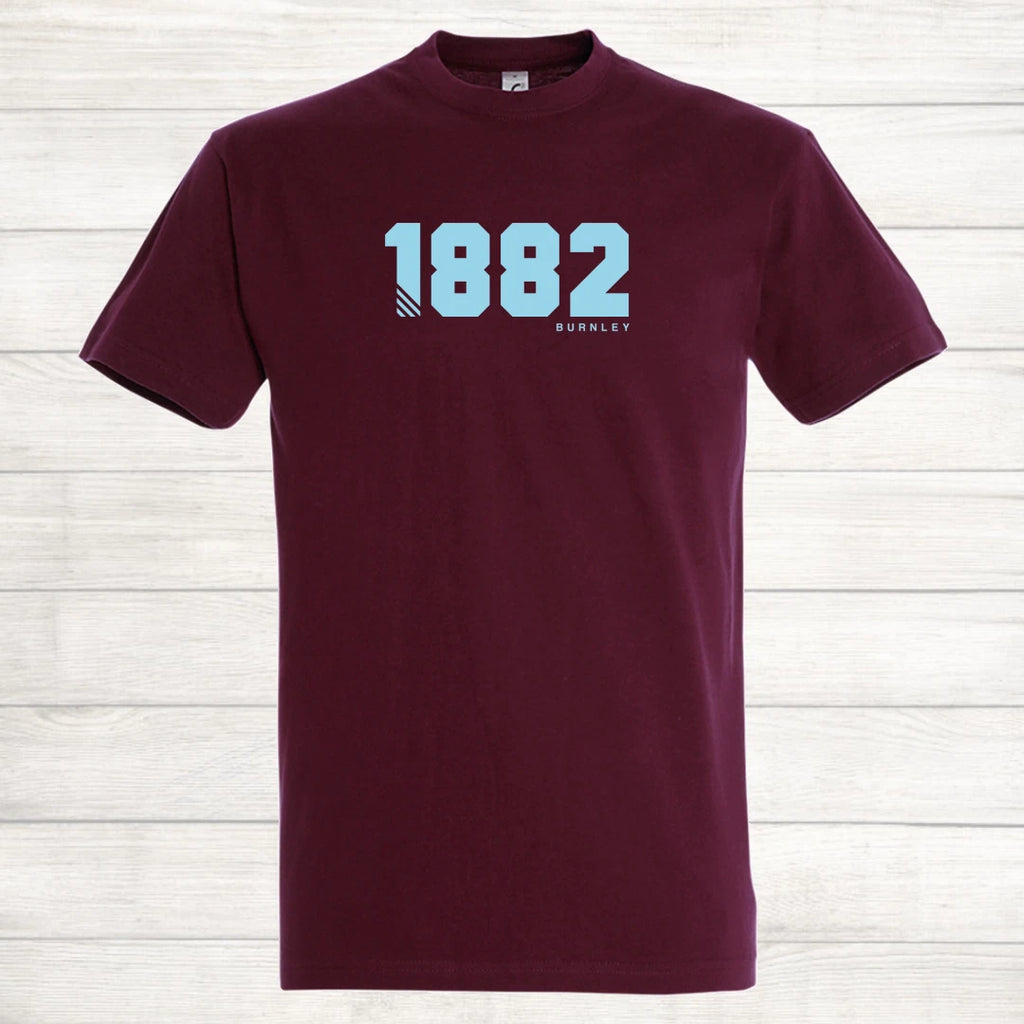 Burnley Football Shirt 1882 Est Year Retro Gift Casual T Shirt