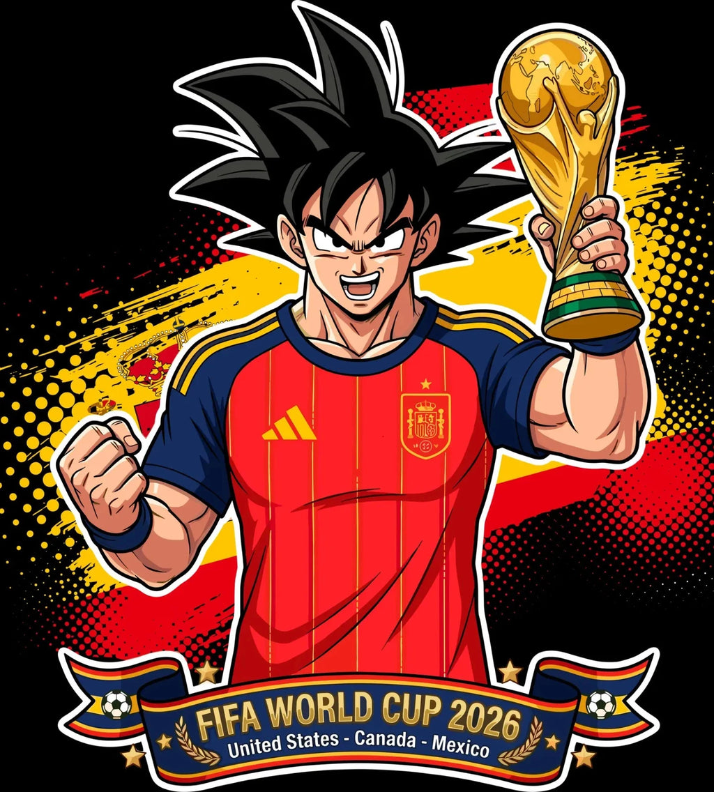 Spain World Cup Football DTF Iron On Heat Transfer Unisex Soccer T shirt