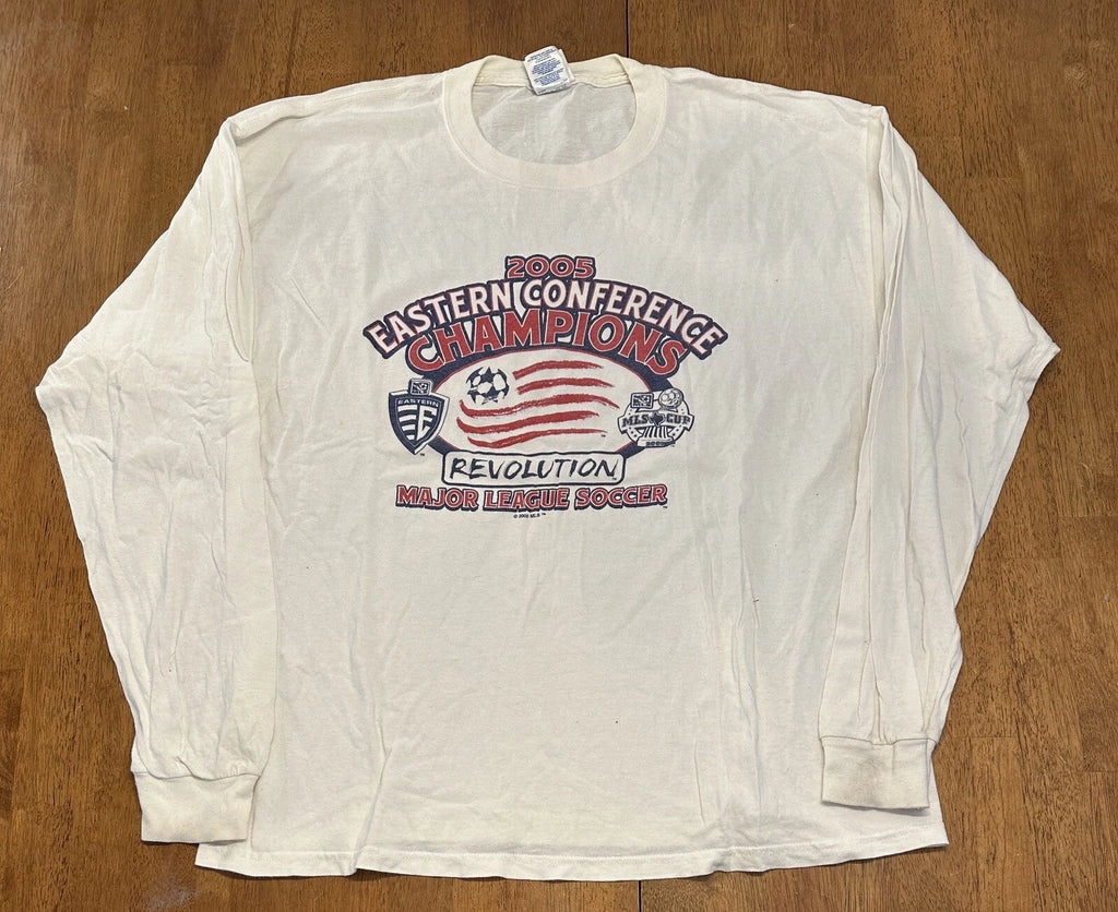 New England Revolution Vintage 2005 Long Sleeve T Shirt XL Soccer