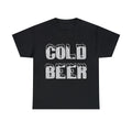Retro Cold Beer Graphic Tee Shirt, S-5XL