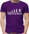Born to Play Squash - Mens T-Shirt - Player Team Sport Sports Hobby Ball