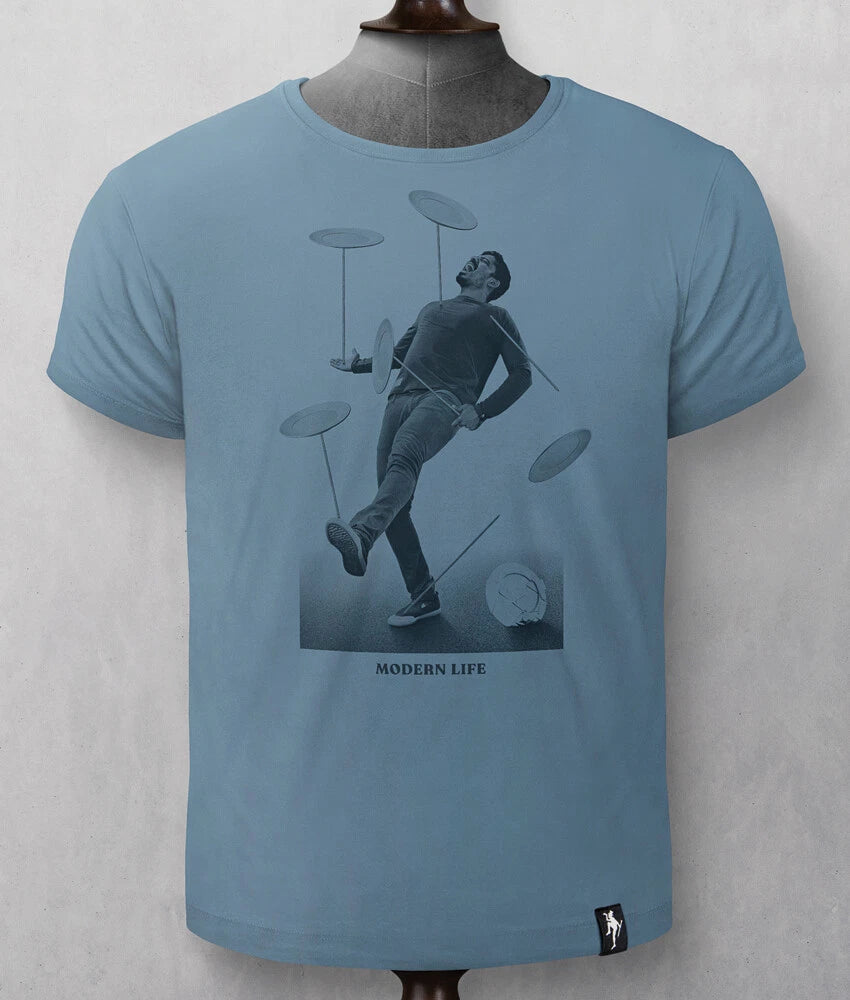 Dirty Velvet - 100% Organic Cotton 'Spinning Plates' T-shirt (3XL ONLY)