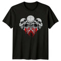 Skulls Ribcage Occult Mens T-Shirt Womens Graphic Tee Gothic Unisex Top