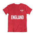Adult or Kids ENGLAND Country Name Badge Football T-Shirt 2026 World Eudo Cup