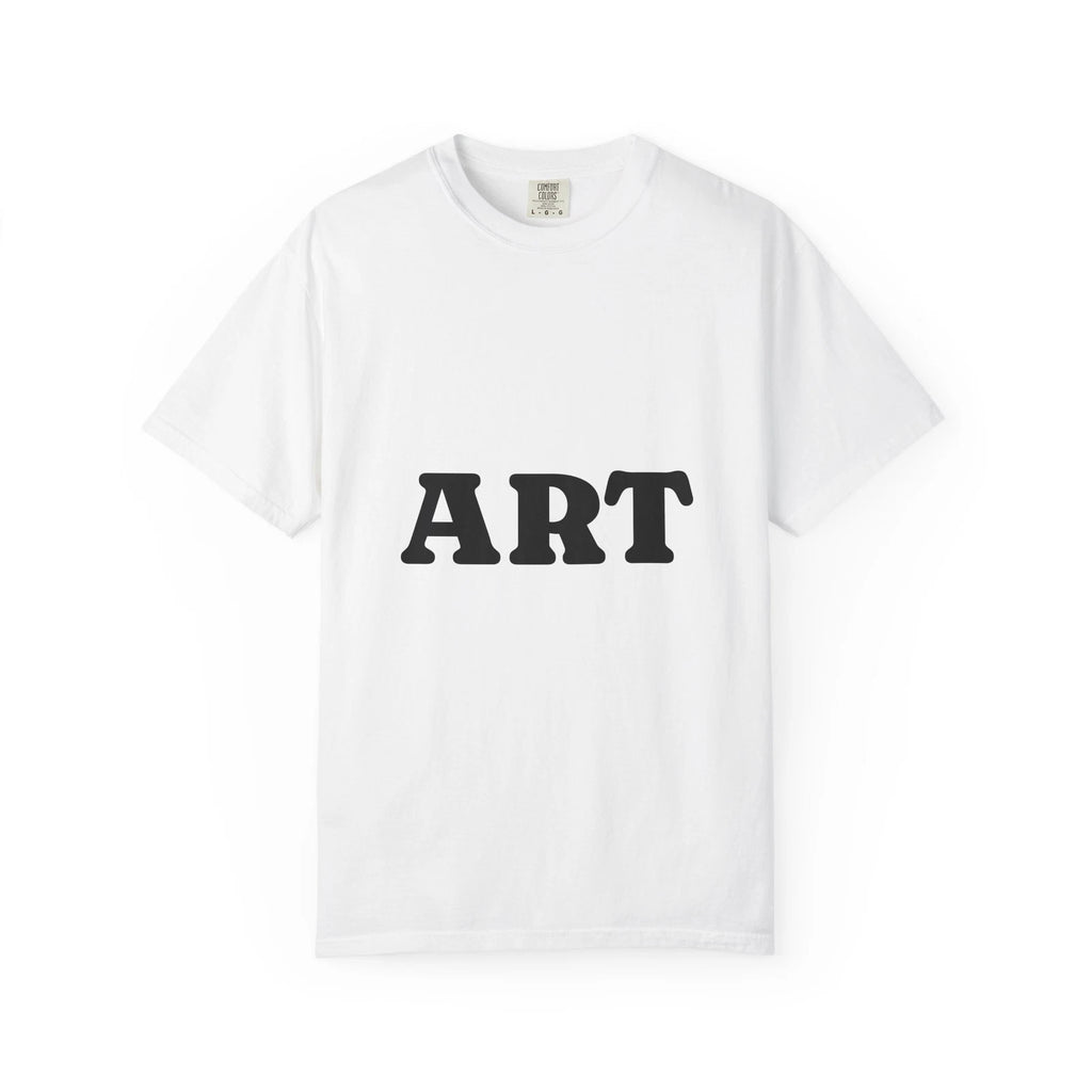 Minimalist AR Unisex Garment-Dyed T-shirt, Casual Wear, Streetwear, Gift for