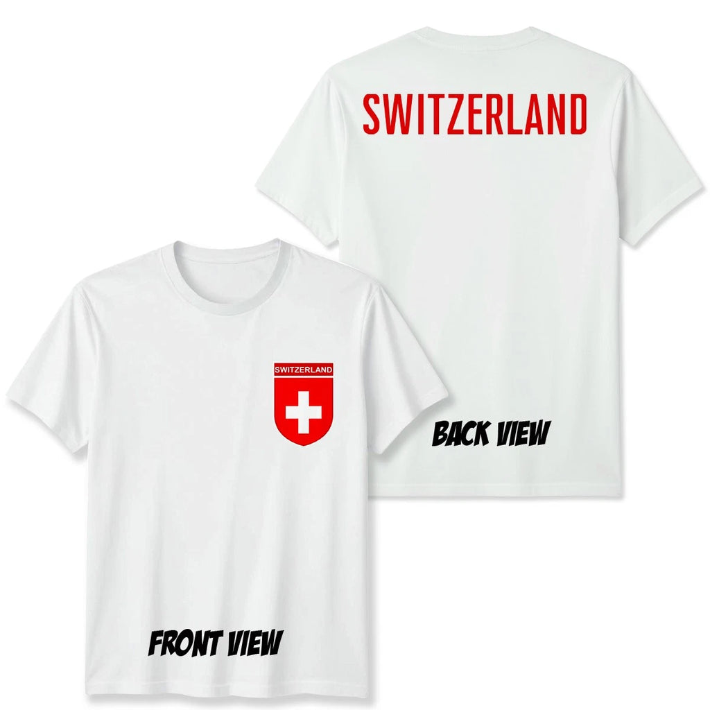 Switzerland Football Unisex Kids T-Shirt Country Pride Soccer Tee #WC