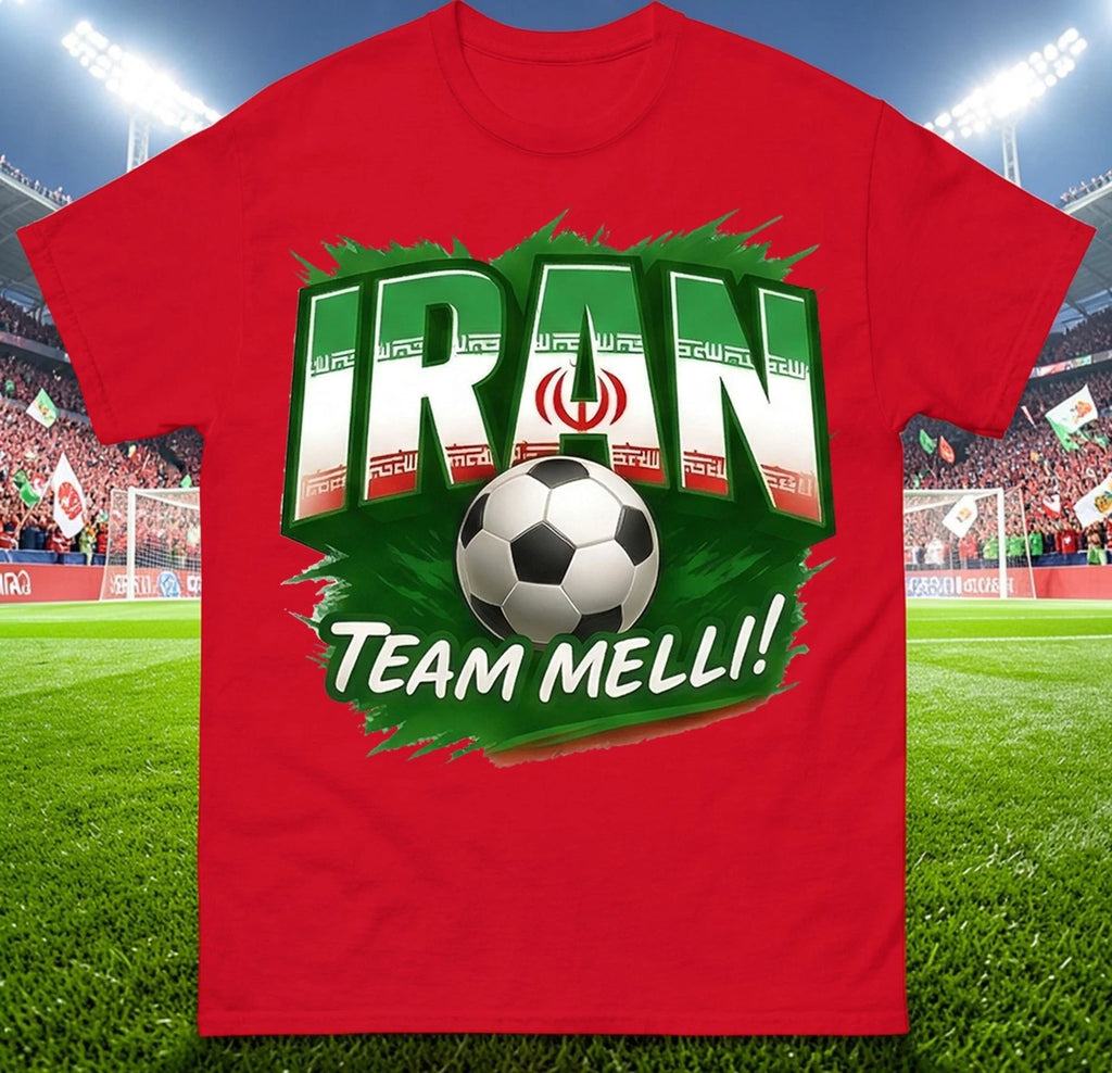 Iran Team Melli T-Shirt, Iran Retro World Cup T Shirt, Iran football Tee Shirt