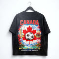 Canada World Cup 2026 Washed T-Shirt Maple Leaf Soccer Fan Tee Gift