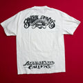 Y2K STYLE Sanchos Tacos Califas Graphic T-Shirt Mens L White Short Sleeve Tee T
