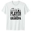 My Favorite Player Calls Me Mens T-Shirt Grandpa Soccer Fathers Day Gift For Him