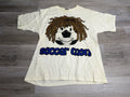 Vintage Y2K Funny Soccer Cartoon T-Shirt Soccer Mon Reggae Rasta Ball Size Large