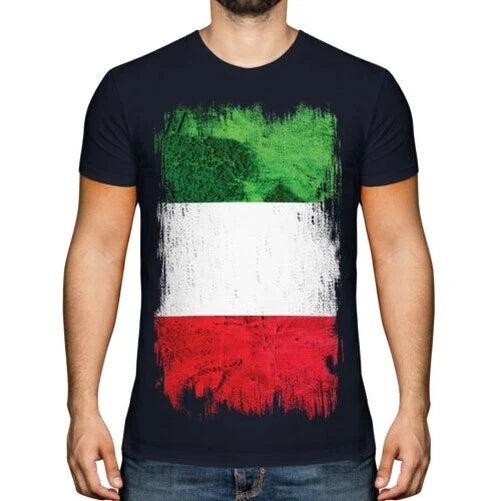 ITALY GRUNGE FLAG MENS T-SHIRT TEE TOP ITALIA FOOTBALL ITALIAN GIFT SHIRT