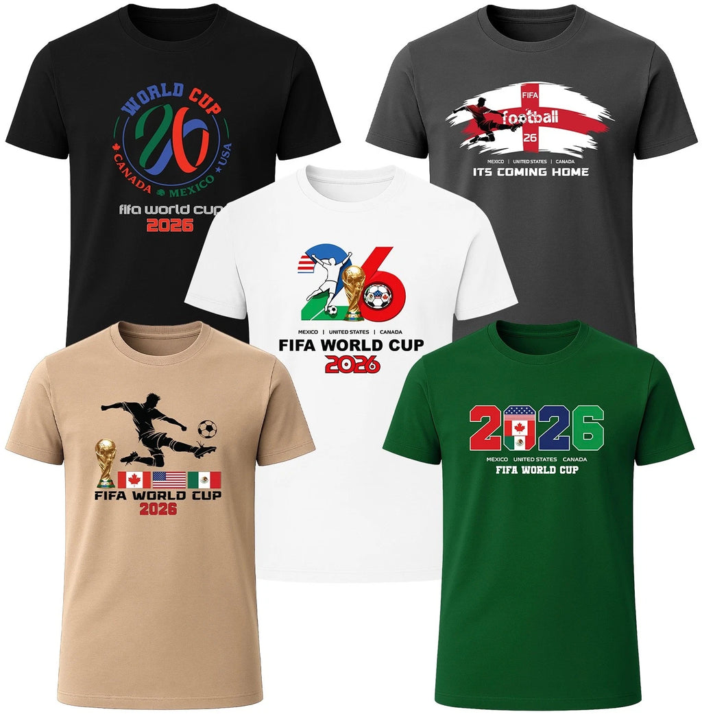 Men’s  Football  2026 T-Shirt – Mexico USA Canada Football Soccer  Graphic Tee