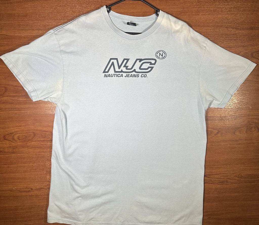 Nautica Jeans Co NJC T Shirt Mens XL Blue Logo Y2K Streetwear Cotton      (3)