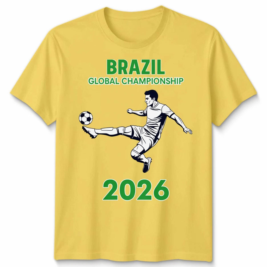 Brazil Unisex Football T Shirt Game Day Soccer Fan Game Gift Mens Womens Tee