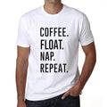 ULTRABASIC men's t-shirt coffee float nap repetition coffee float nap