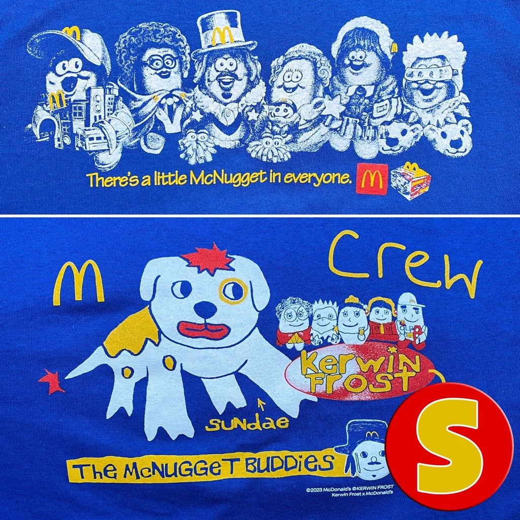 NEW Kerwin Frost (S) Mcdonalds McNugget Buddies / Sundae Employee Crew T-shirt