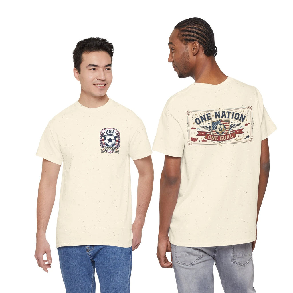 USA Soccer One Nation One Goal Tee | American Soccer Fan Gift | Patriotic Unisex