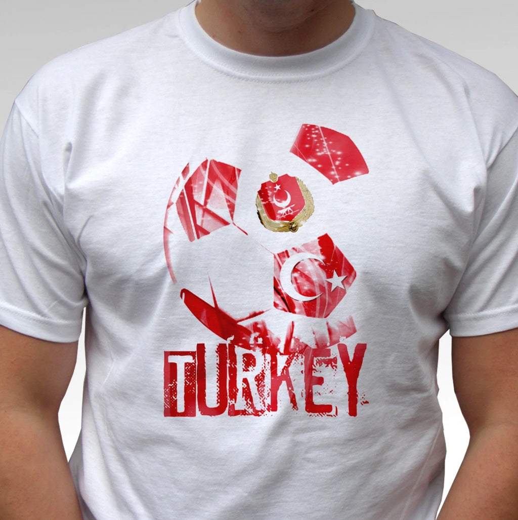 Turkey t shirt football flag top Turkiye soccer fan support tee gift all sizes