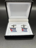 Wedding Family best men Cuba Flag Cufflinks with free gift box Cuba patriotic