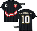 Switzerland Soccer Tee, Switzerland Number 10 Soccer Swiss Soccer 2026 Shirt