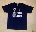 Wine Lovers Comedic Humorous Graphic Navy Blue T-Shirt Size  Large