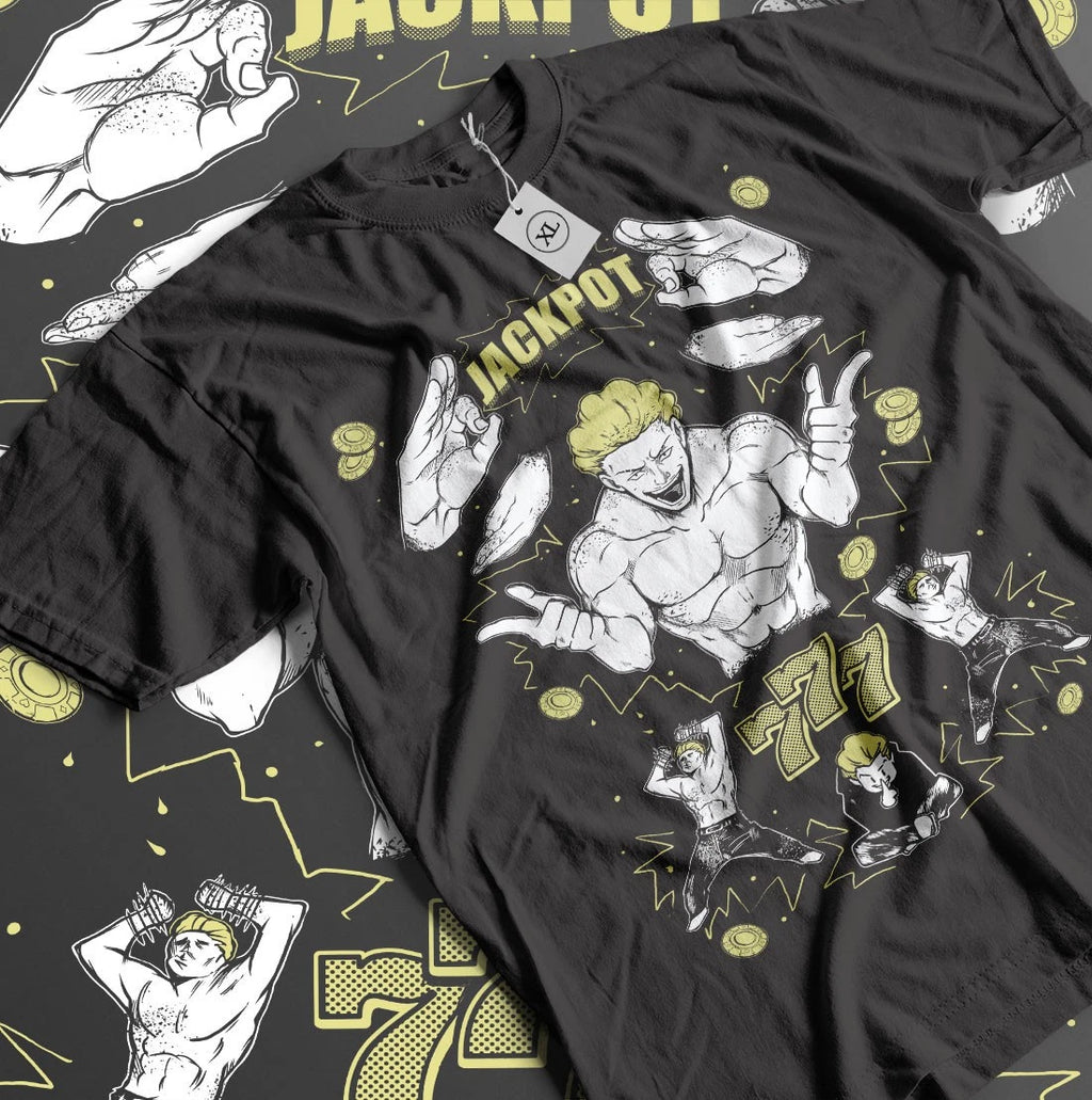Jujutsu Kaisen T-Shirt Gojo Satoru Anime jackpot Hakari Horror Shirt All Size
