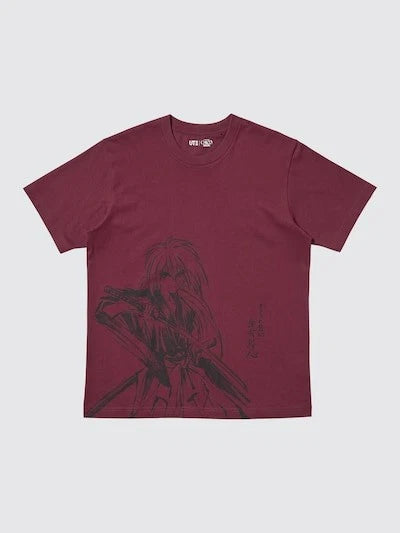 Rurouni Kenshin UNIQLO Manga UT T-Shirts Shueisha 100th WINE