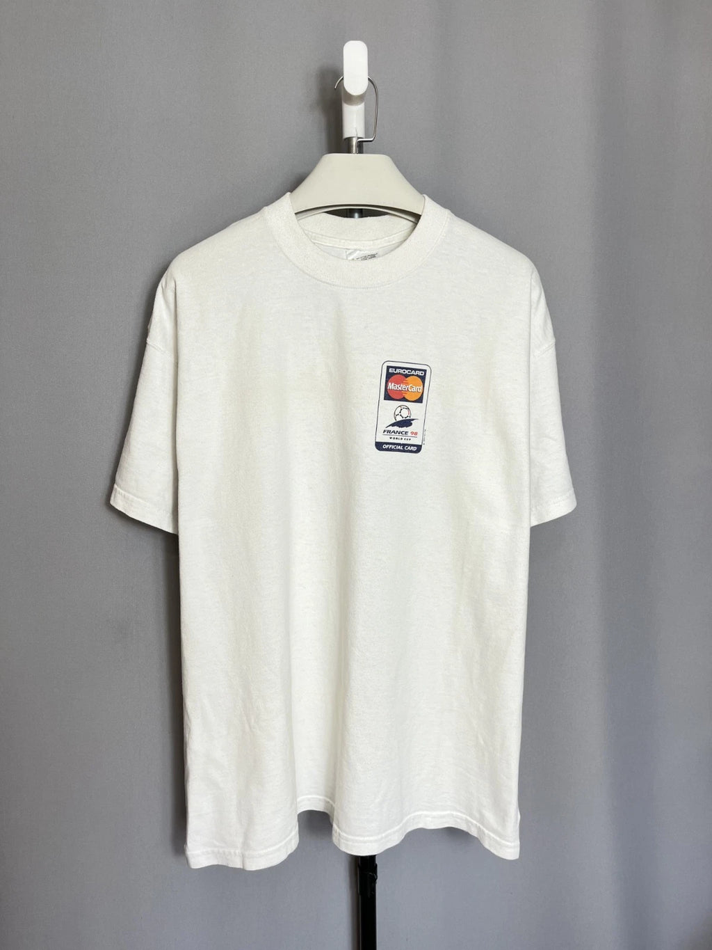 Screen Stars World Cup France 98 1994 Vintage Mester Card Football Soccer Sz XL