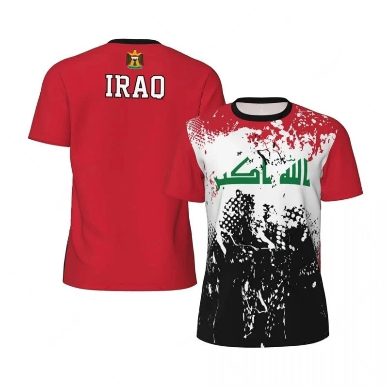 World Cup 2026 Iraq T-Shirt Football Jersey Polyester