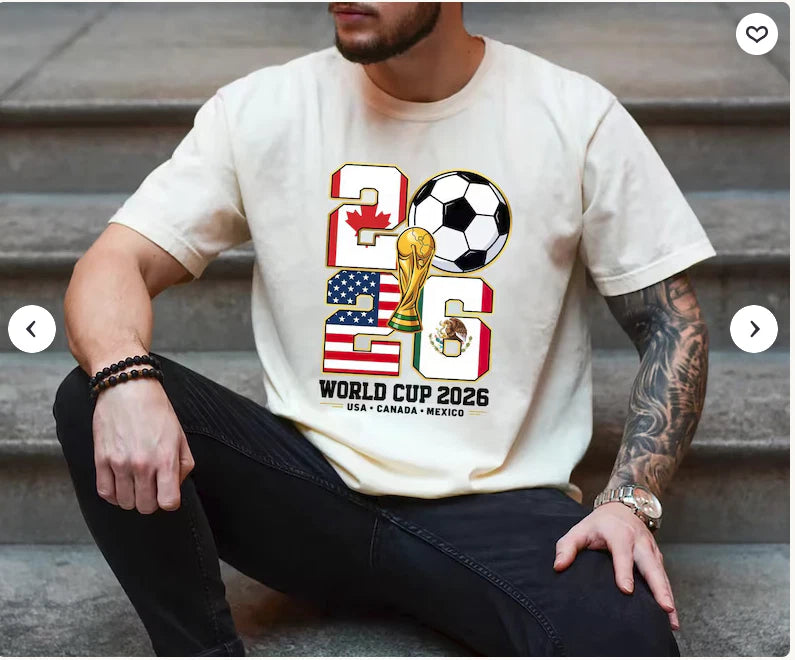 World Cup 2026 Soccer Host Cities T_Shirt USA, Canada, Mexico Soccer Fan Tee