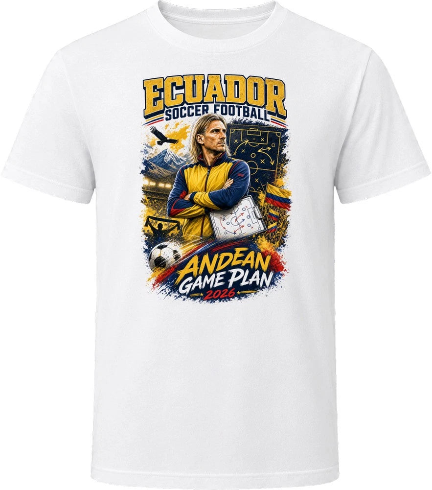 Ecuador Soccer Football Coach Andean Game Plan T Shirt