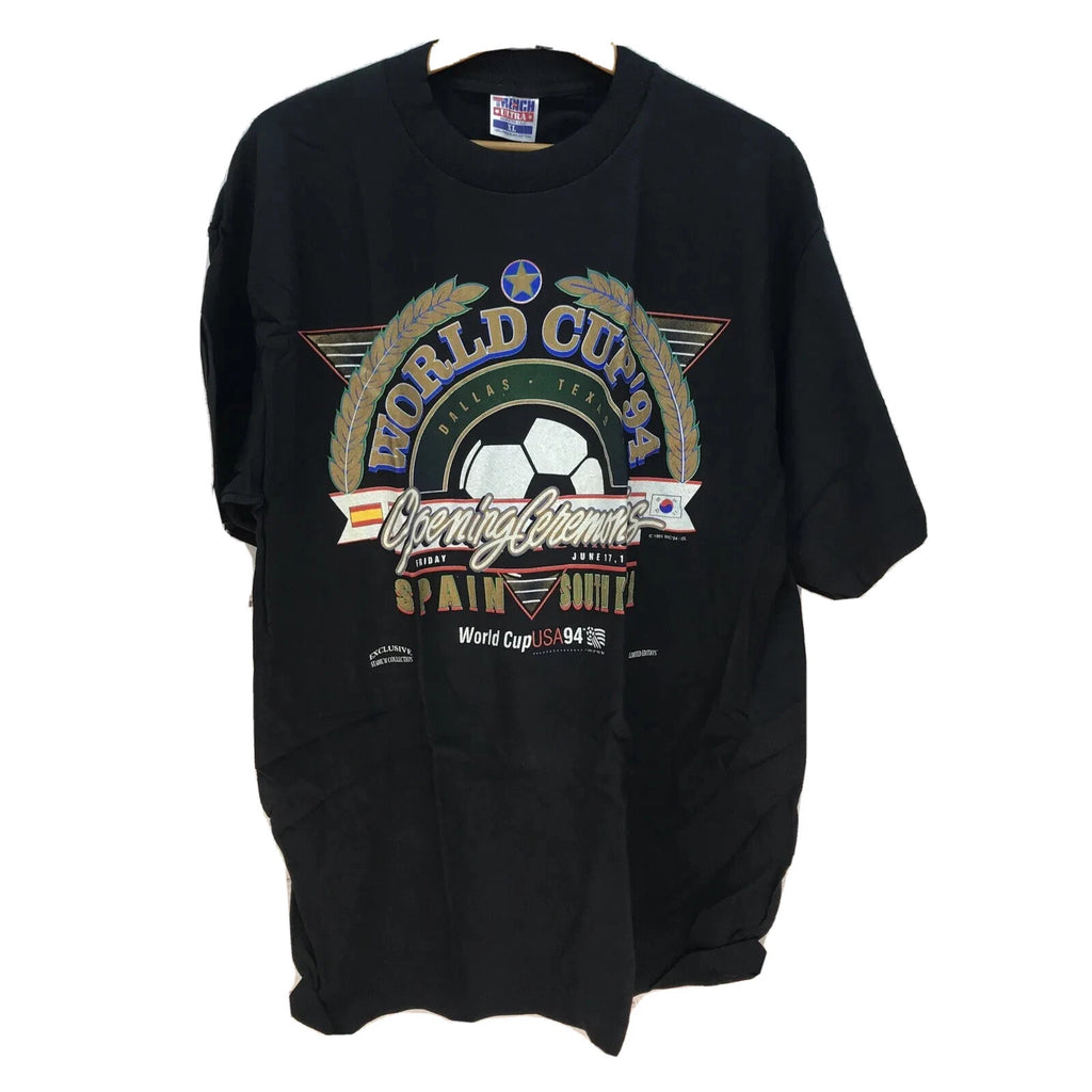 World Cup USA 1994 T-Shirt Soccer Opening Ceremonies Dallas Spain South Korea