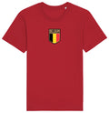 Belgium Flag Badge T-Shirt , Adults Kids Baby Family, Football World Cup 2026