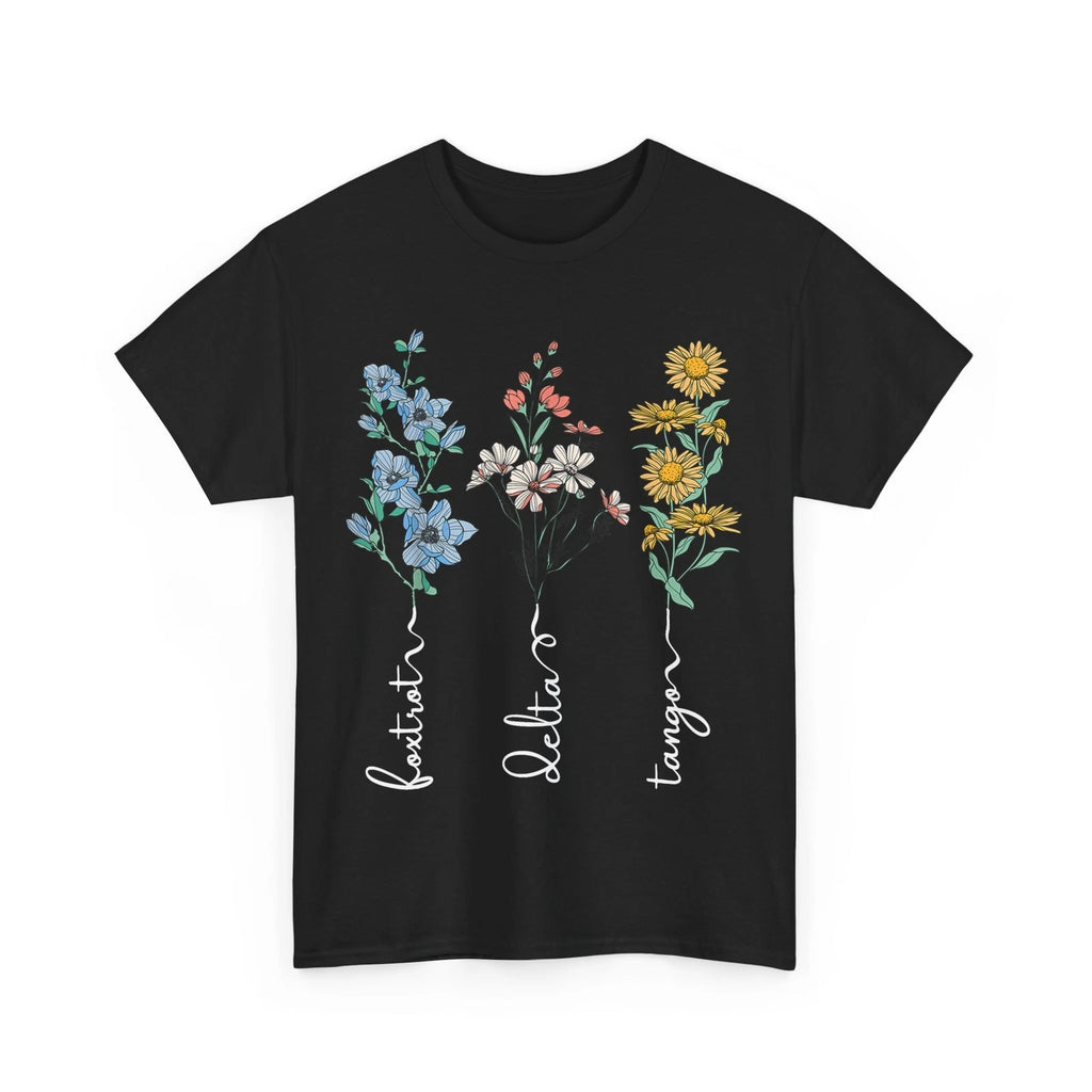 Foxtrots Deltas Tangos Flower Boho Women Men T-shirt,