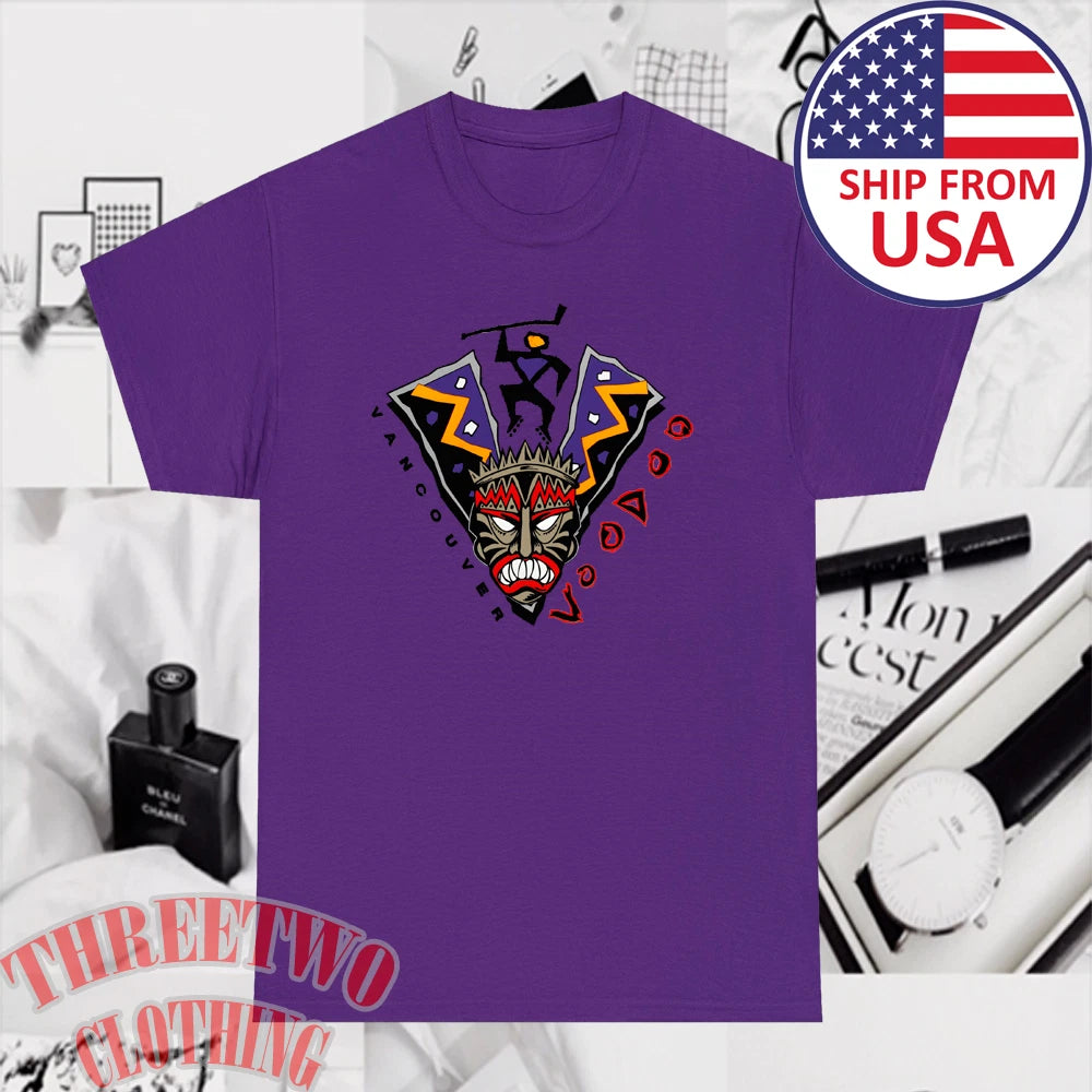 Vancouver VooDoo Voo Doo Hockey Team Roler International Men's Purple Size S-5XL