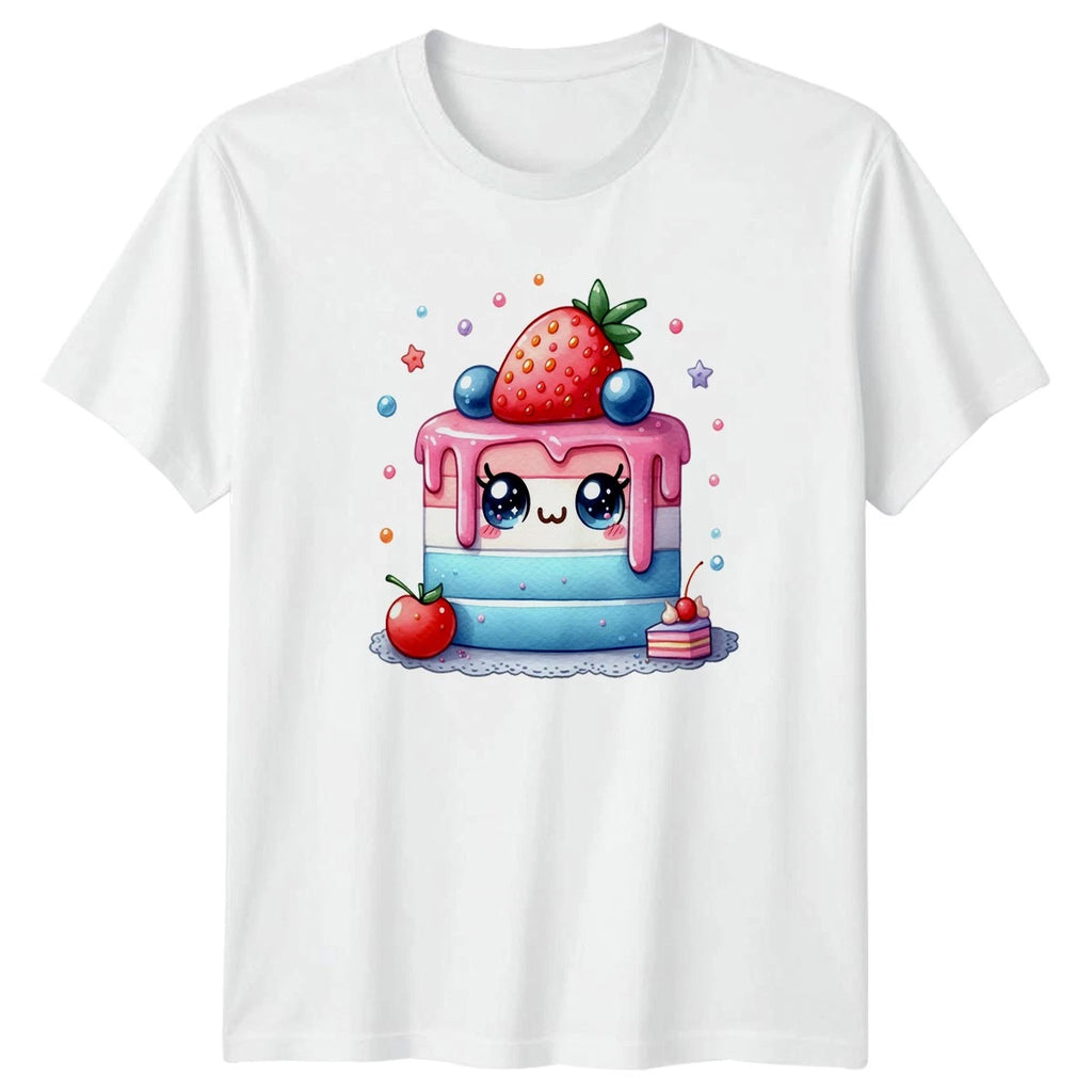 Kawaii Cute Cake With Sweet T-Shirt Sweet Treats Food Birthday Gift
