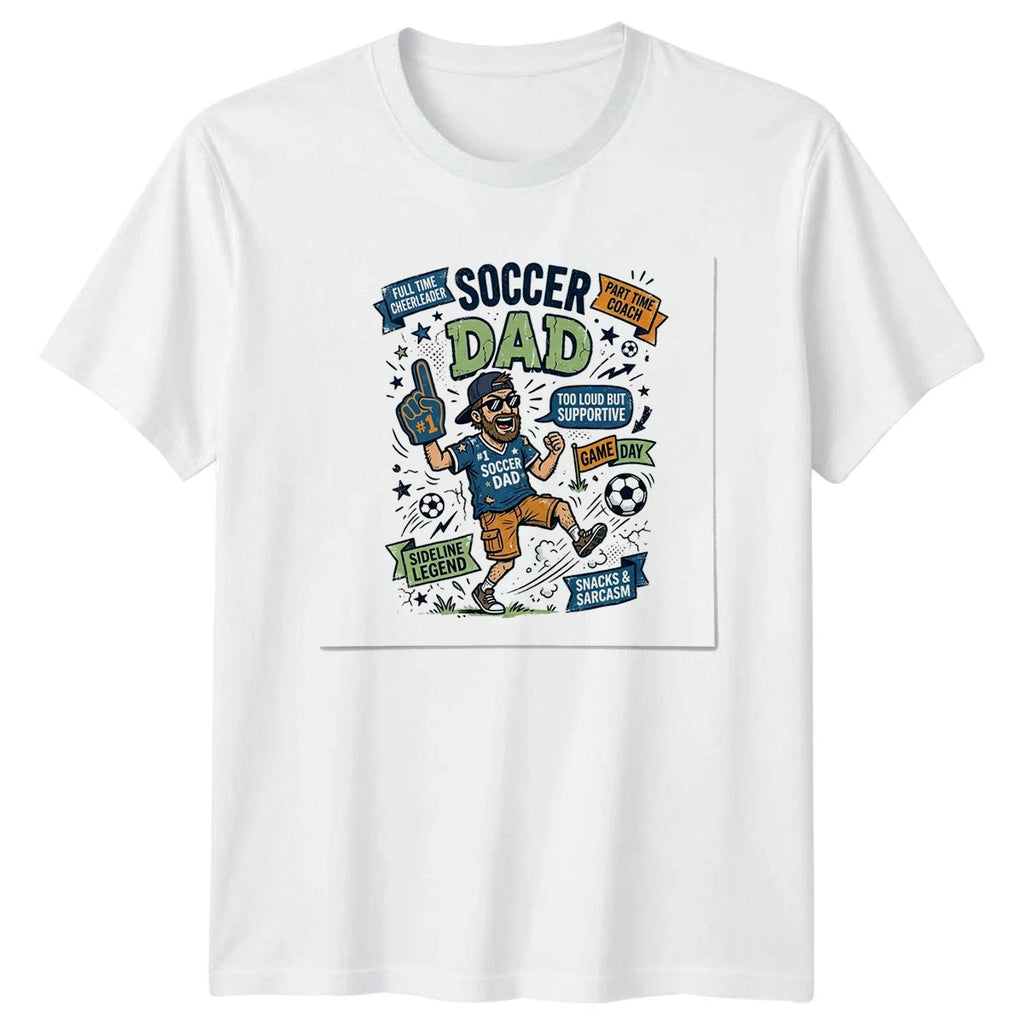 Soccer Dad Full Time Cheerleader Mens T-Shirt Soccer Dad Fathers Day Gift