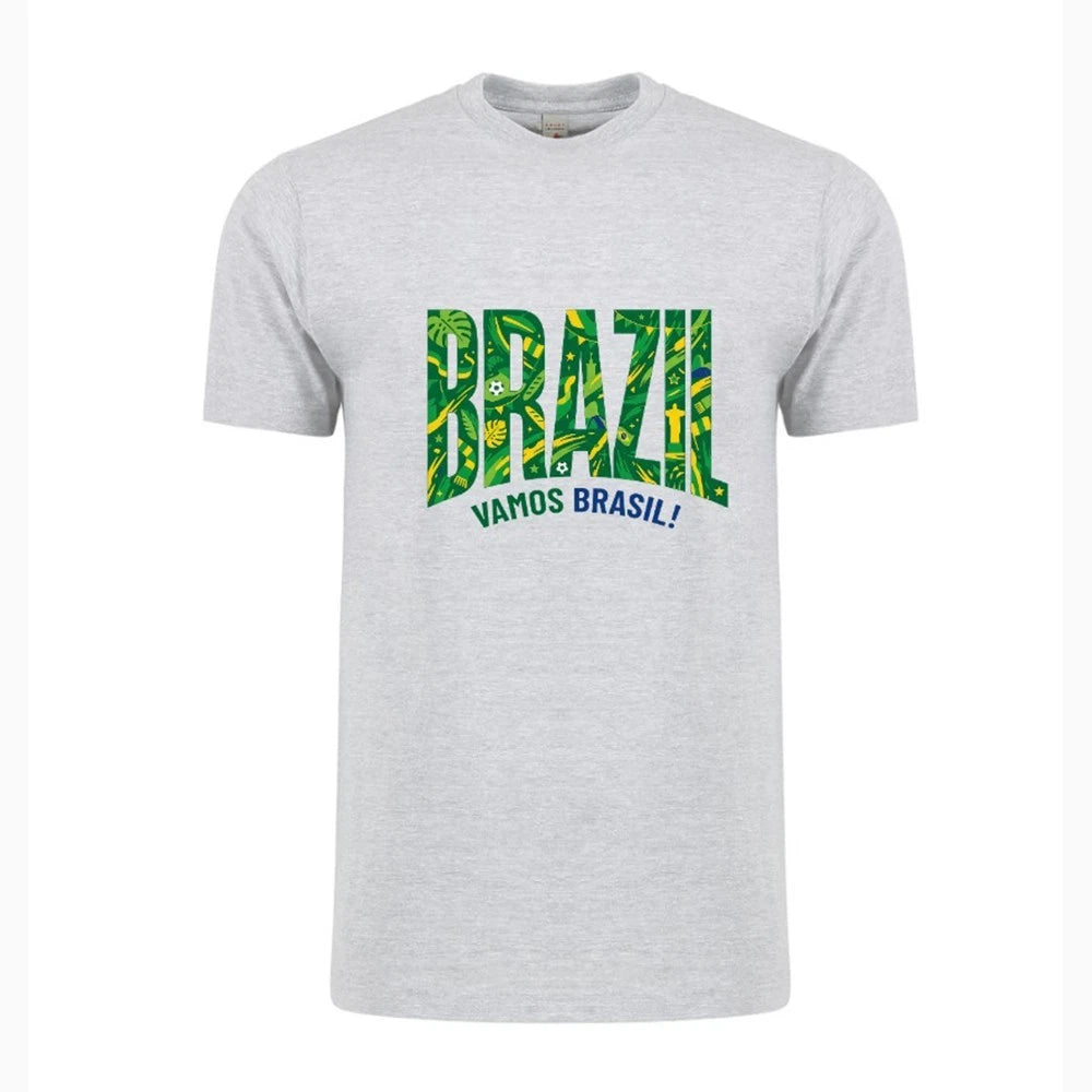 Brazil Country Flag Soccer T-Shirt World Cup 2026 Adult Unisex Football Fan Tee