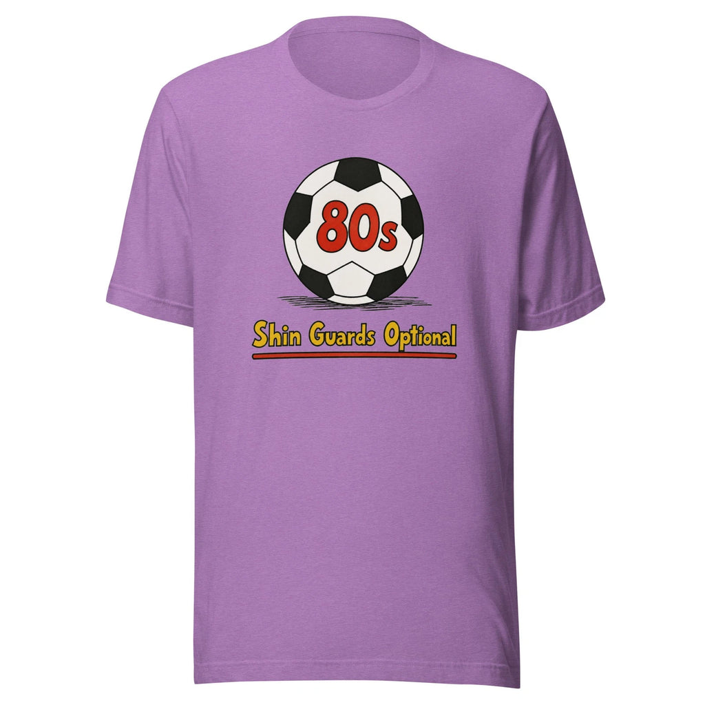 80s Soccer Futbol Shin Guards Optional Funny Dad Tee