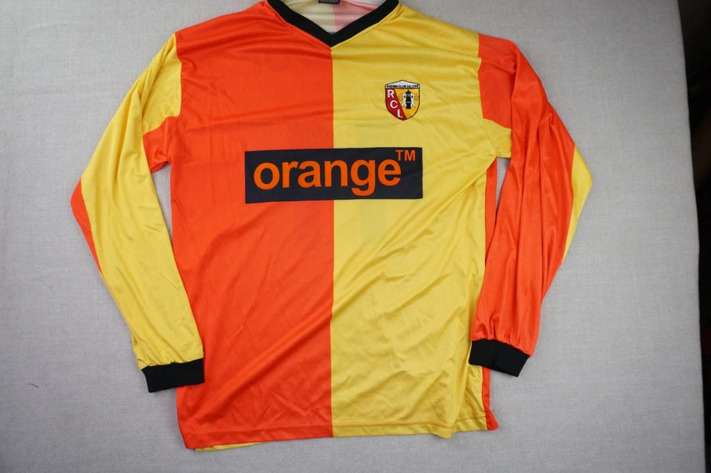 RCL Racing Club Soccer Mens Large Jersey El Diouf Orange Long Sleeve Vintage