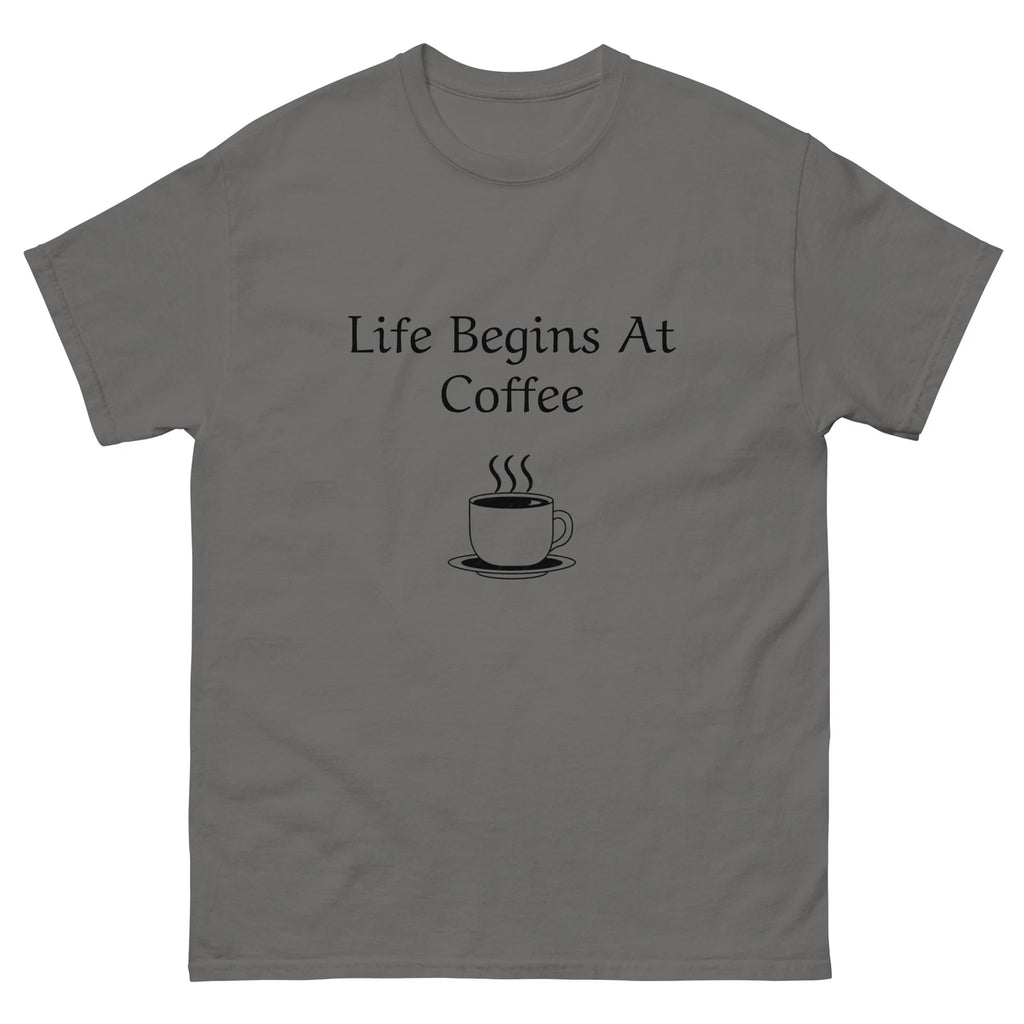 Graphic Tee Mens Gildan Funny Coffee