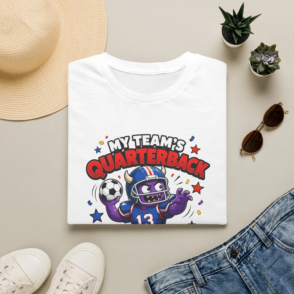 My Team’s Quarterback T-Shirt | Cartoon Football Monster Design 2026