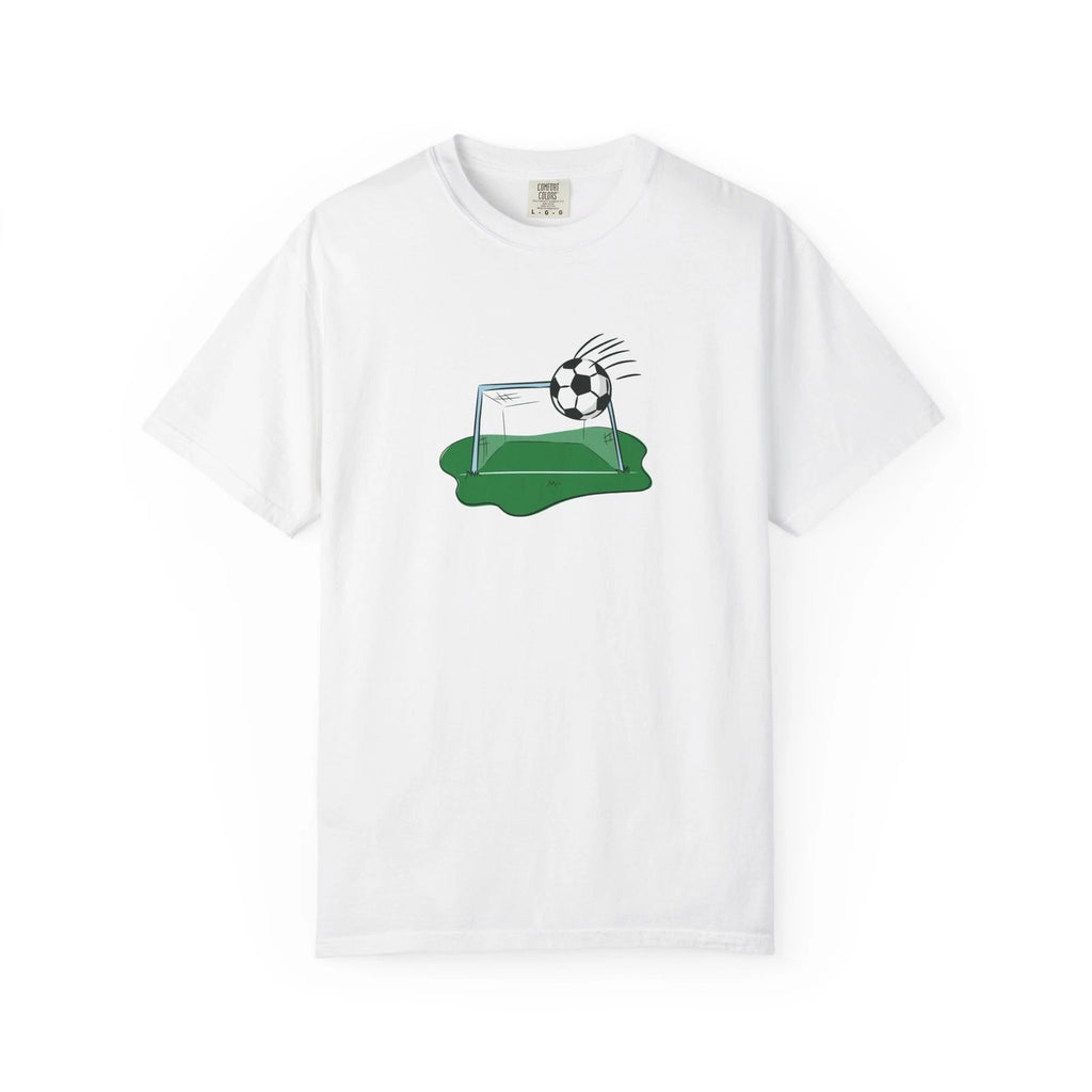 Soccer Goal Splash T-Shirt | Soccer Ball on Goal