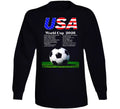 USA World Cup 2026 Stadiums Futbol Football Soccer Fan Gift Long Sleeve T Shirt