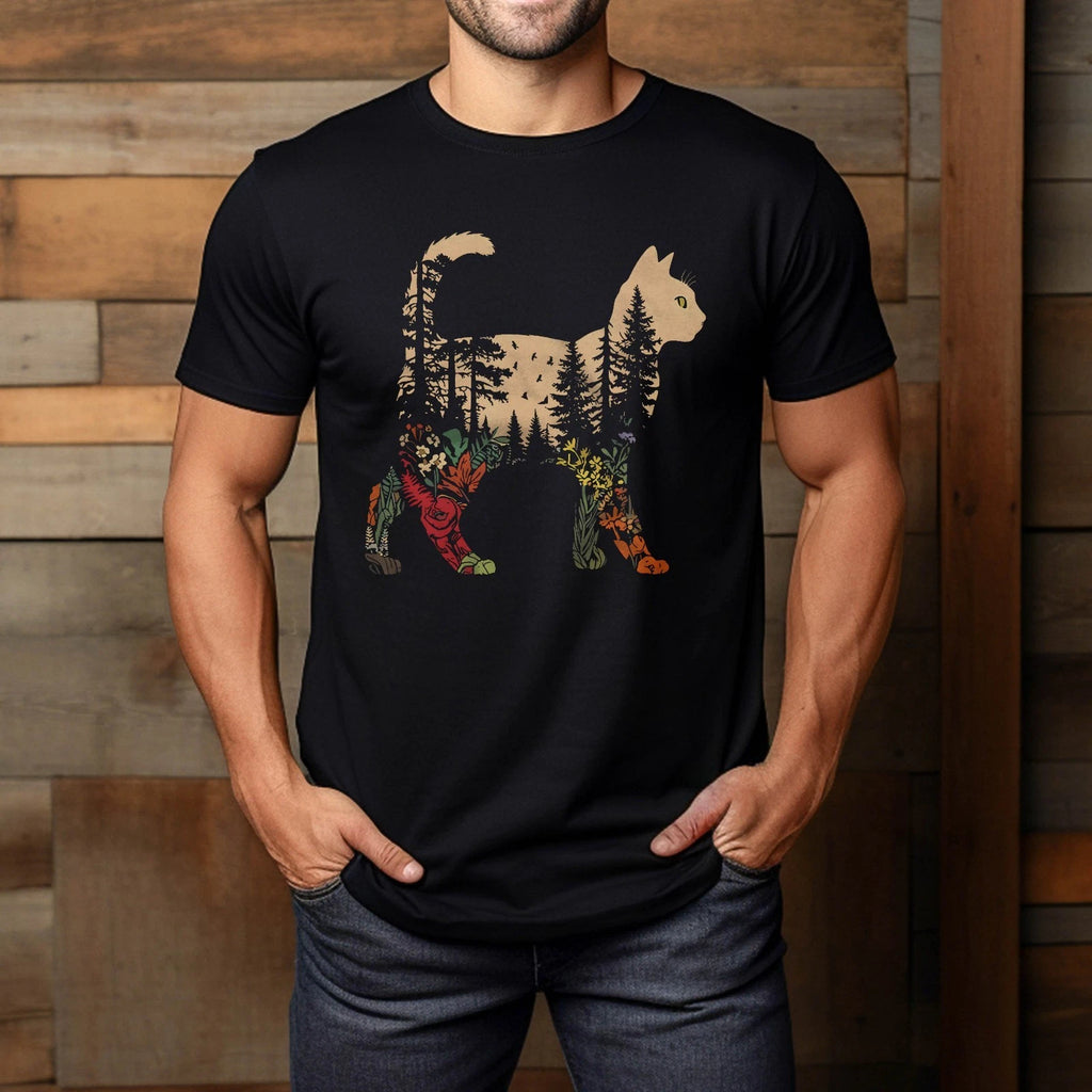 Boho Cat Plants T-Shirt