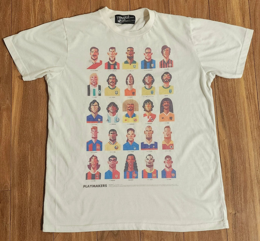 Soccer Playmakers T-Shirt Sz Large Greatest Futbol Players Collectible Tee