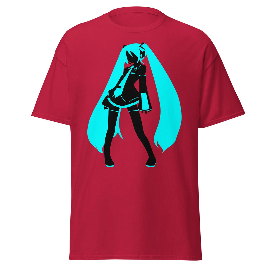Mens Hatsune Miku Graphic T-shirt Crewneck Anime Vocaloid Gamer CV01