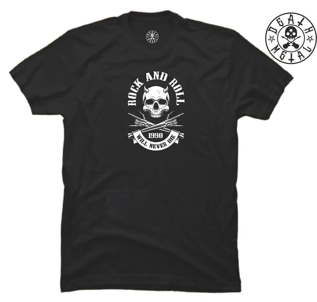 Devil Skull T Shirt Music Clothing Hip Hop Heavy Metal Punk Band Rock n Roll Top