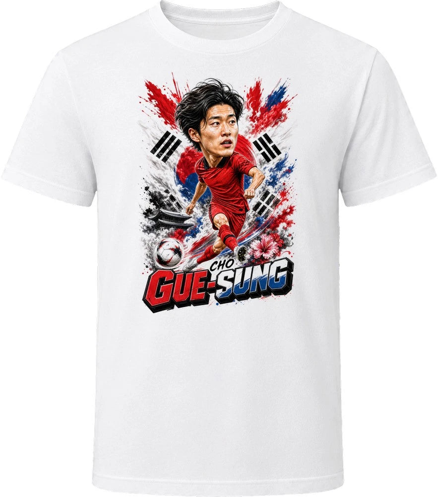 Cho Gue-sung South Korea Soccer Caricature 2026 World Cup T Shirt